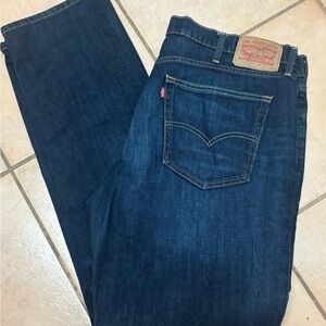 Levi's Men's Dark Indigo Straight Jeans